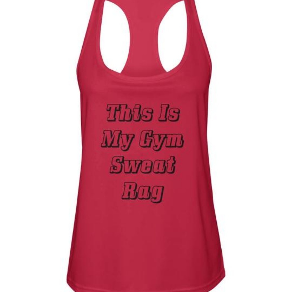 NEW Sweat Rag Woman's Razor Back Tank Top #256109 - Picture 2 of 2
